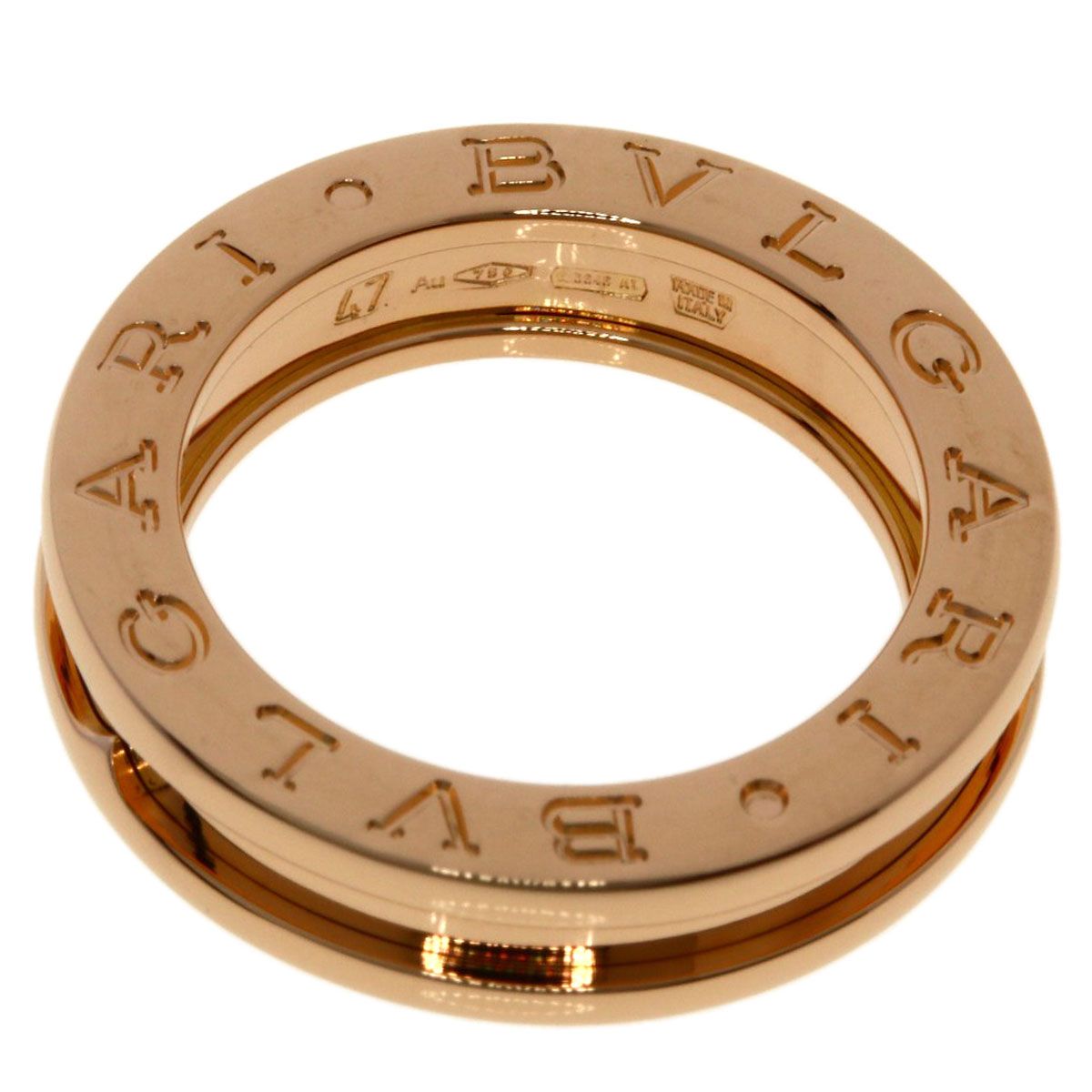 Bvlgari B-zero One Band 47 Ring 18k Pink Gold