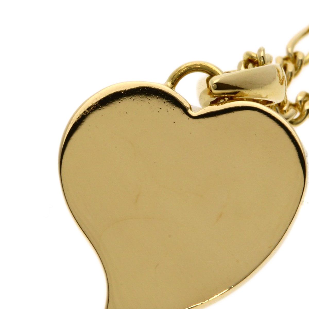 Bvlgari Cross Heart Vintage Necklace 18k Yellow Gold