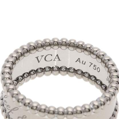 Van Cleef & Arpels Perlee Signature 52 Ring 18k White Gold