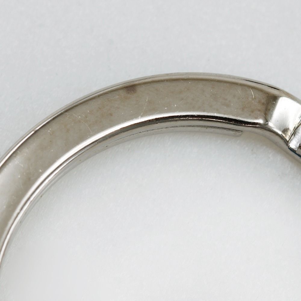 Hermes Porte Cles Tab Key Ring Togo Blue Key Holder