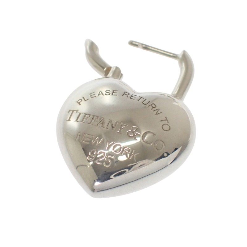 Tiffany & Co Full Heart Earrings 925 Sterling Silver Return to Drop Large