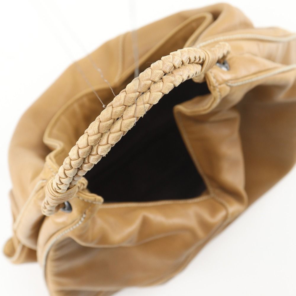 Bottega Veneta Hobo Calfskin Brown Shoulder Bag