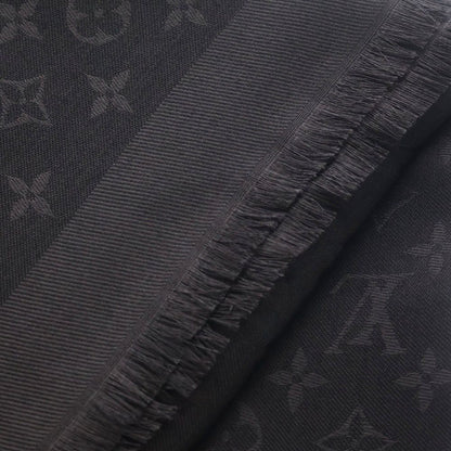 Louis Vuitton LV Atlantis Shawl Monogram Silk Gray Scarf