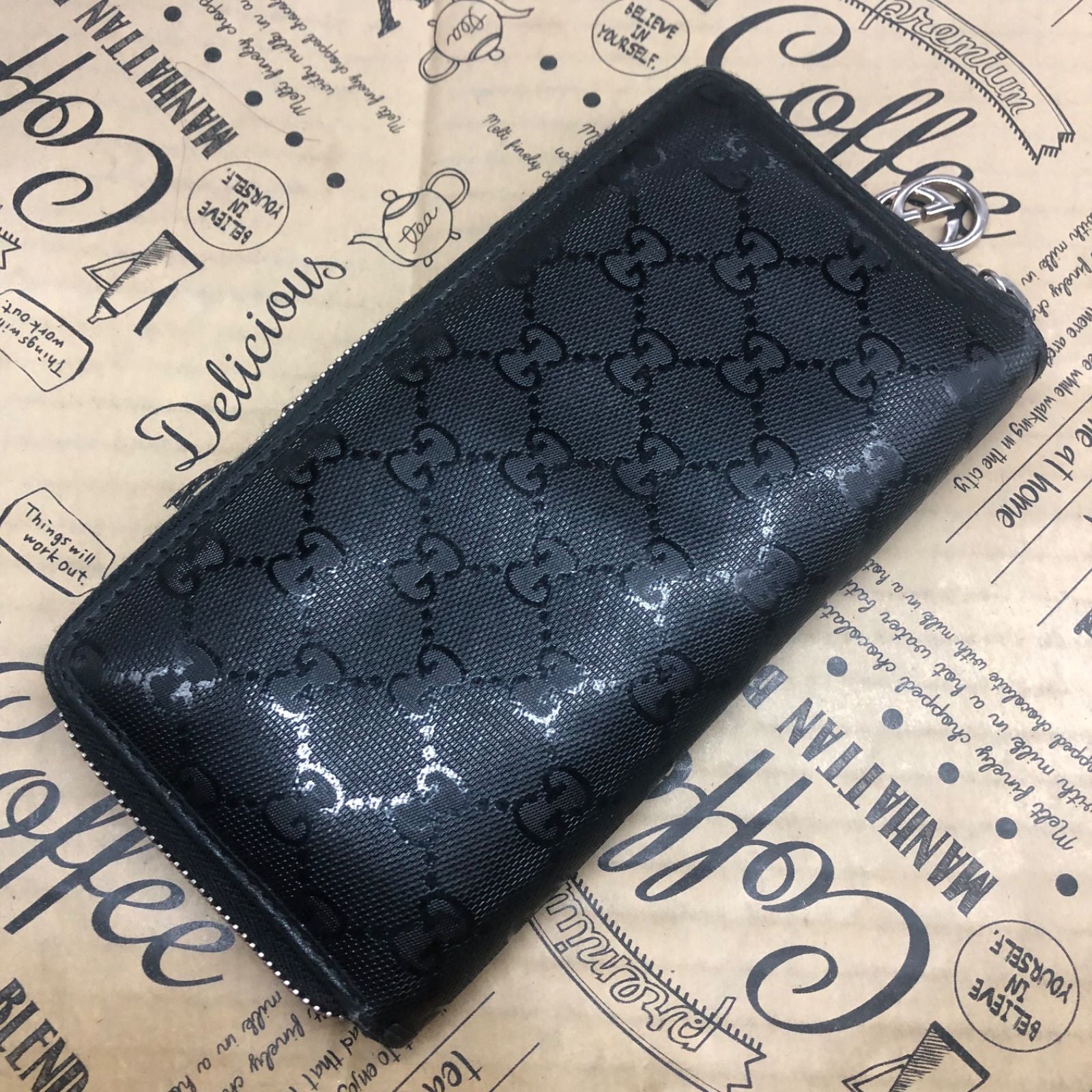 Gucci Wallet GG Supreme Round Billfold Card — view 2