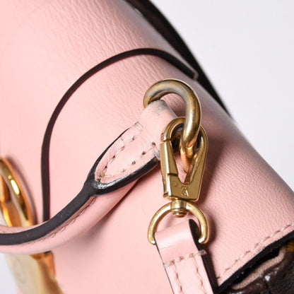 Louis Vuitton Locky BB Handbag Monogram Rose Poodle Pink Brown — view 8