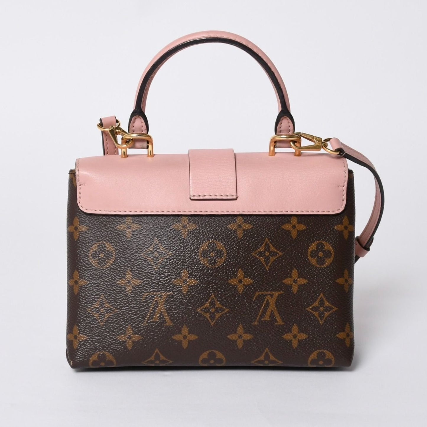 Louis Vuitton Locky BB Handbag Monogram Rose Poodle Pink Brown — view 2