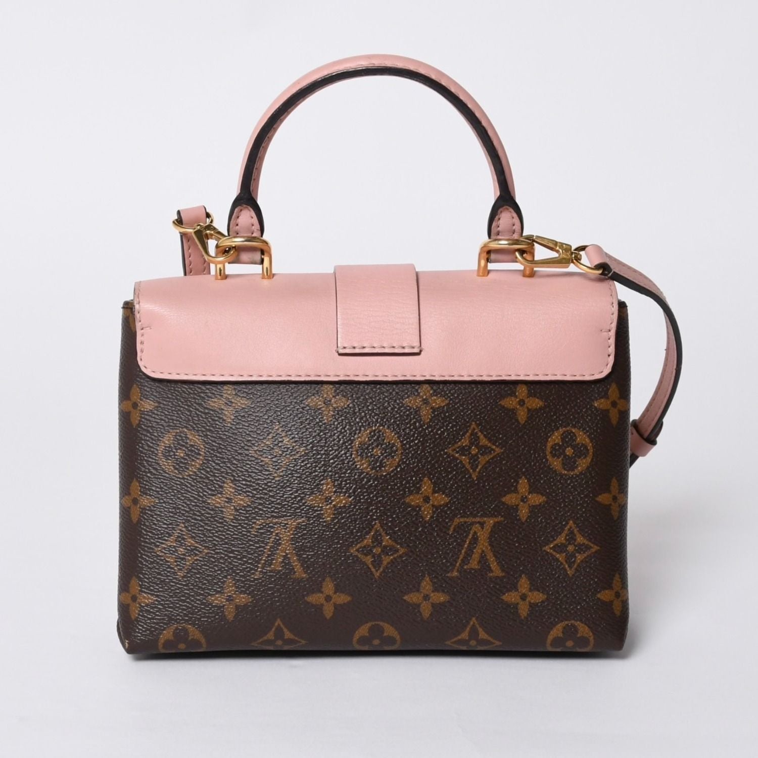 Louis Vuitton Locky BB Handbag Monogram Rose Poodle Pink Brown — view 2