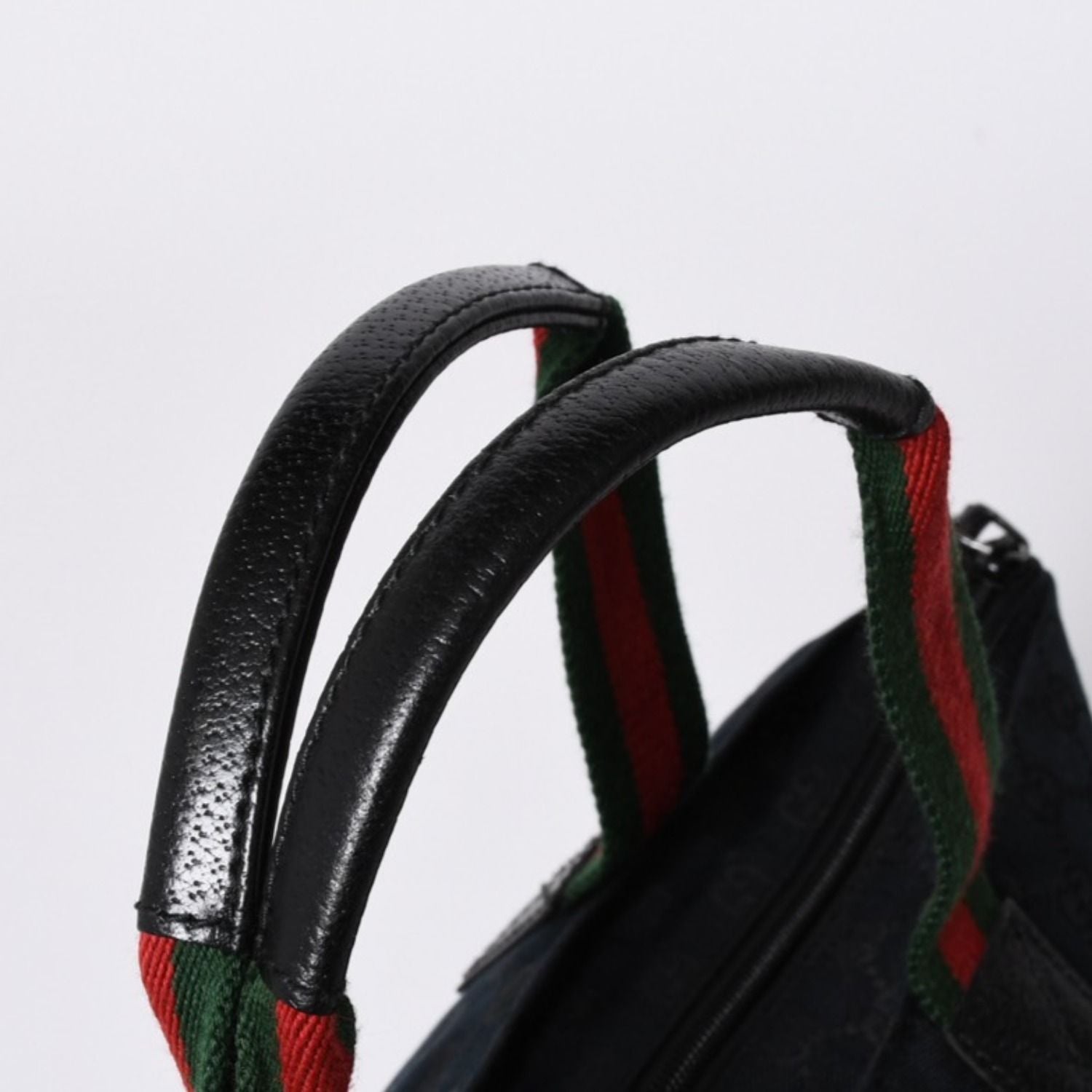 Gucci Handbag Sherry Line GG Canvas Silver Navy — view 5