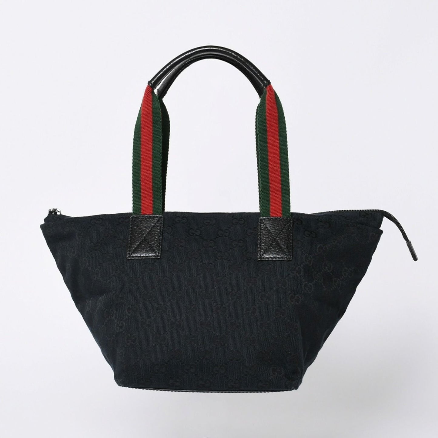 Gucci Handbag Sherry Line GG Canvas Silver Navy — view 2