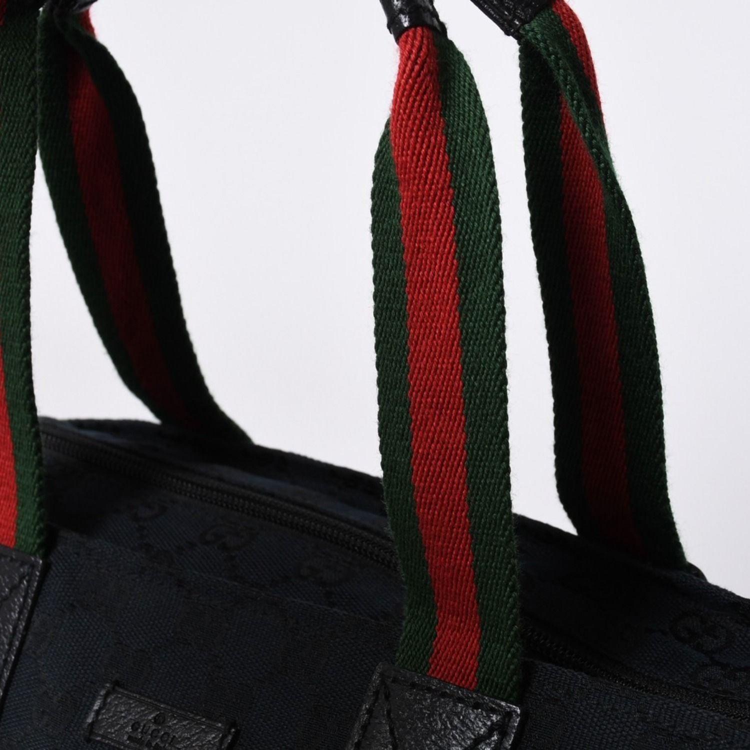 Gucci Handbag Sherry Line GG Canvas Silver Navy — view 4