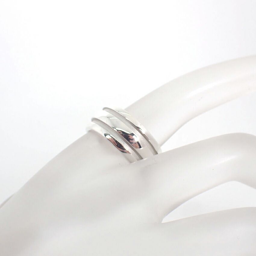Tiffany & Co 925 Double Line Grooved Ring