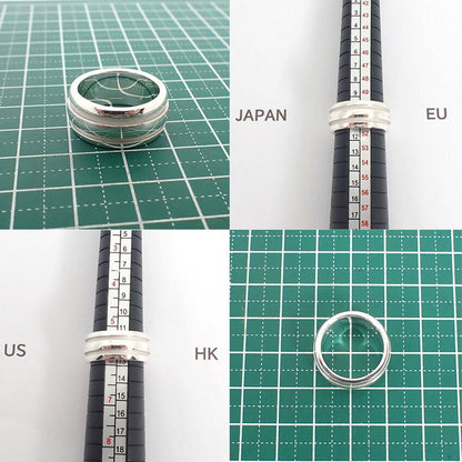 Tiffany & Co 925 Double Line Grooved Ring