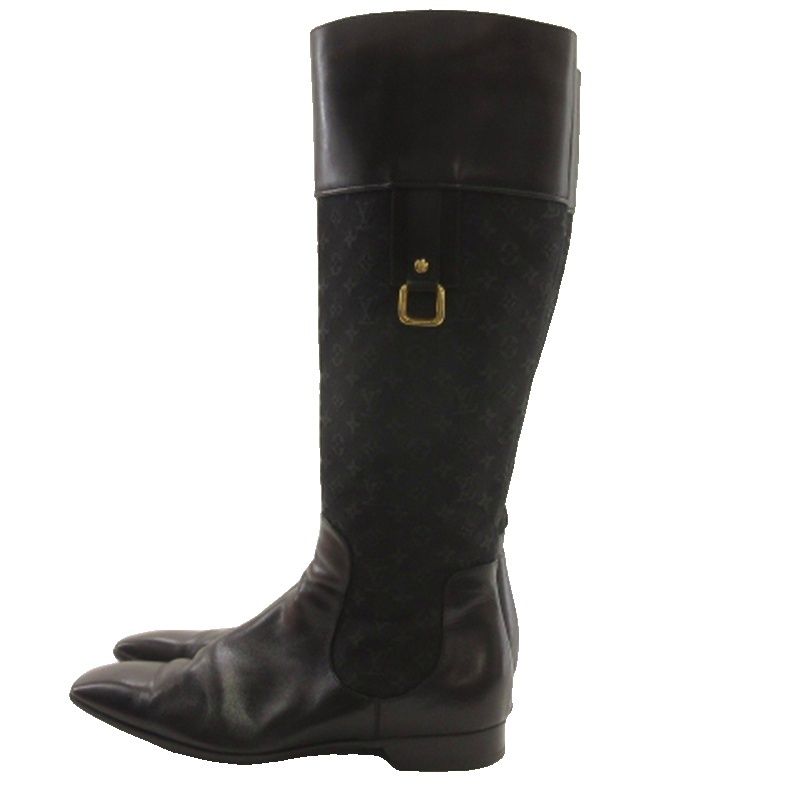 Louis Vuitton Monogram Boots Black