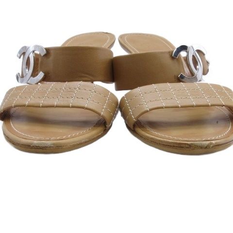 Chanel 293 CC Logo Mules Sandals