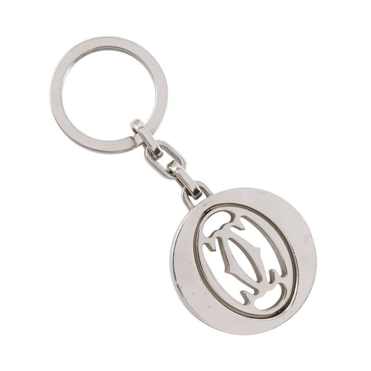 Cartier Double C Charm Metal Silver Key Holder