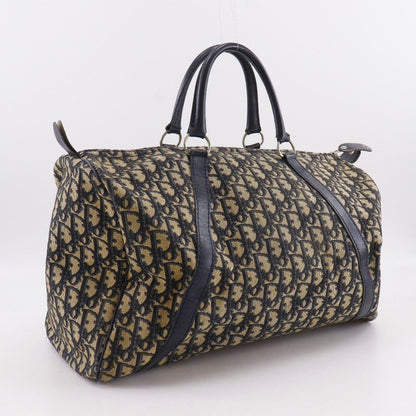 Dior Mini Boston Trotter Vintage Canvas Navy Handbag