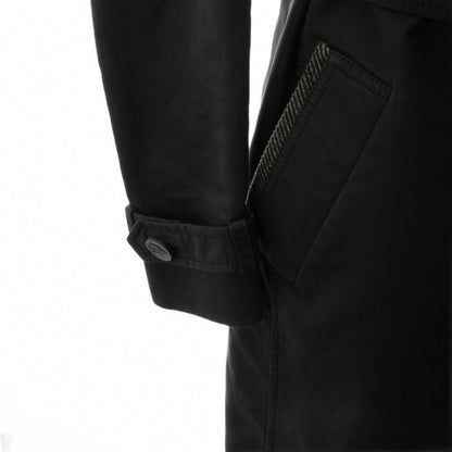 Gucci Star Coat Long Length Cotton 38 Black