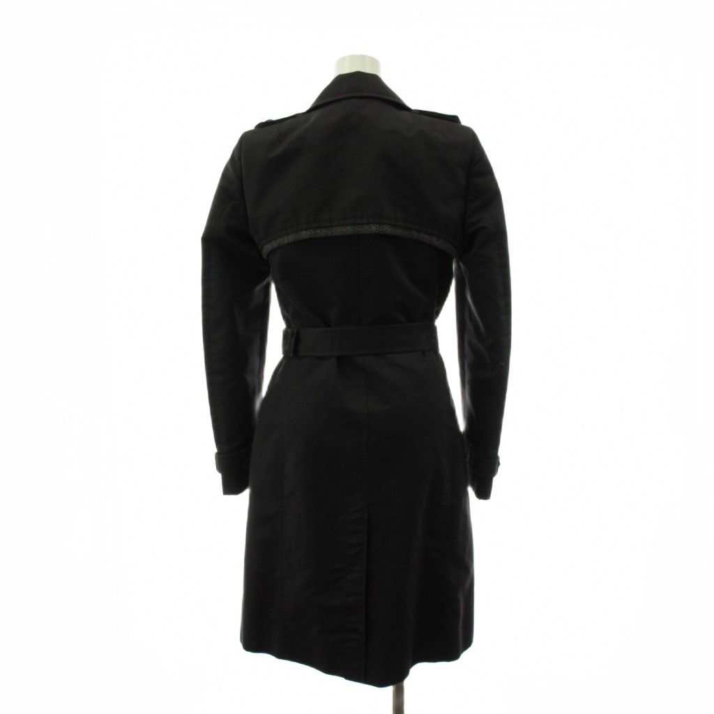 Gucci Star Coat Long Length Cotton 38 Black