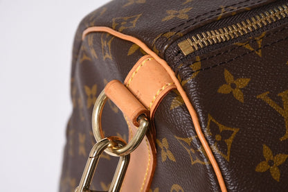 Louis Vuitton Keepall 55 Boston Bag V1 Monogram Brown Gold — view 4