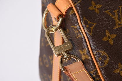 Louis Vuitton Keepall 55 Boston Bag V1 Monogram Brown Gold — view 5