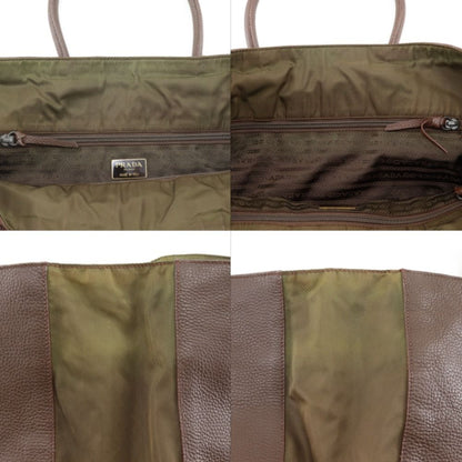 Prada Logo Tote Brown