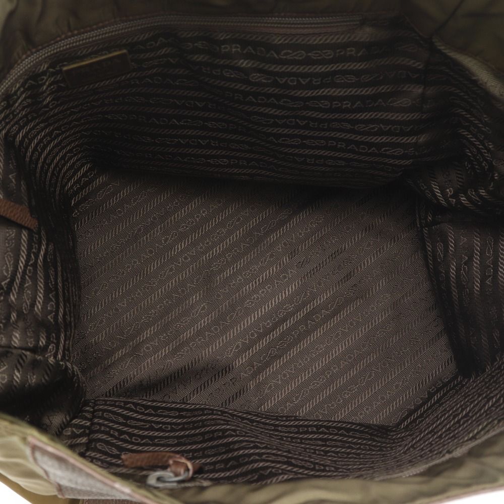 Prada Logo Tote Brown