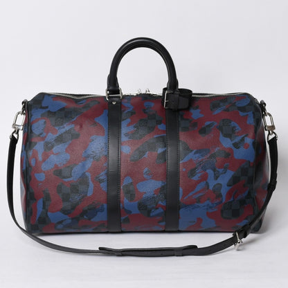 Louis Vuitton Damier Cobalt Camouflage Keepall Bandouliere 45