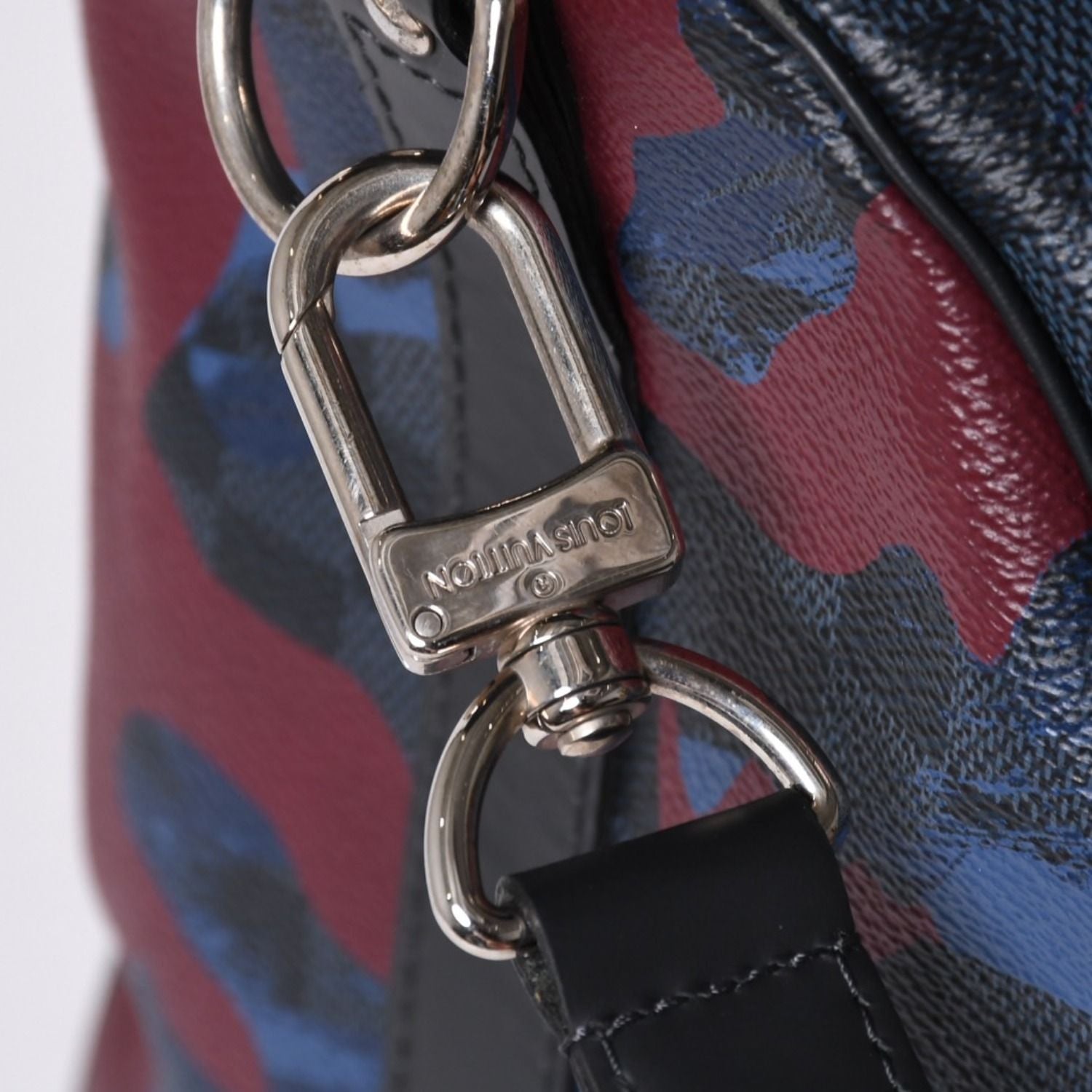 Louis Vuitton Damier Cobalt Camouflage Keepall Bandouliere 45 — view 5