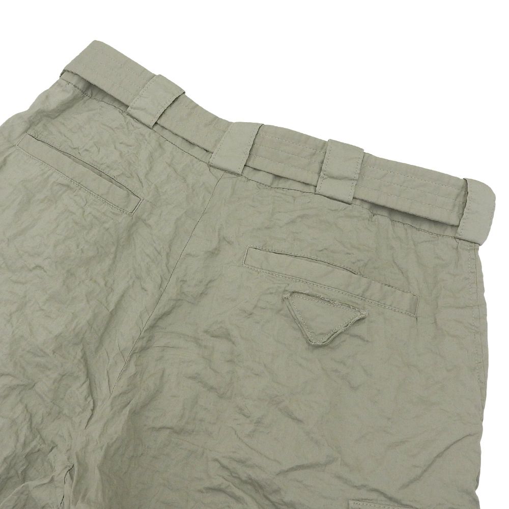 Prada Stretch Cotton Bermuda Shorts Khaki