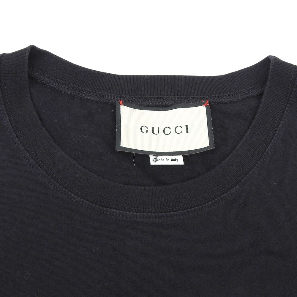 Gucci Logo Short Sleeve T-Shirt Top Black