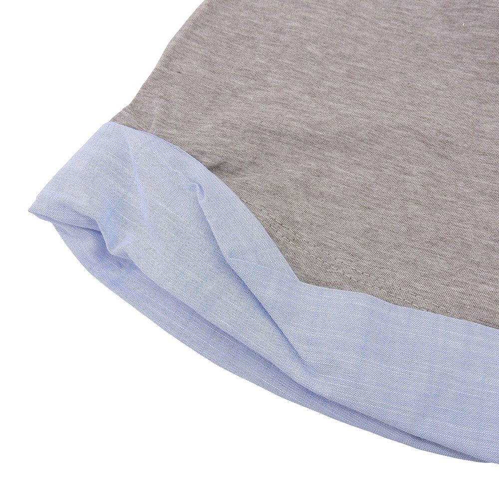 Brunello Cucinelli Polo Shirt Top Light Blue Gray