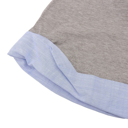 Brunello Cucinelli Polo Shirt Top Light Blue Gray