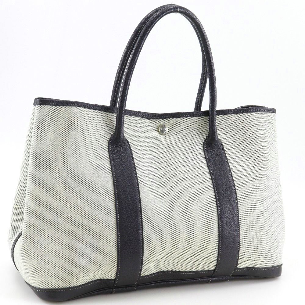 Hermes Garden Party 36 PM Toile Ash Gray Tote