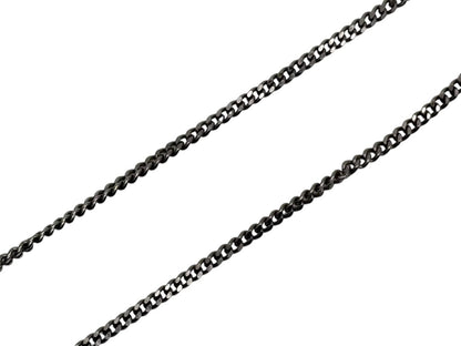 Chanel Double CC Logo Necklace 09 Clear Silver — view 6