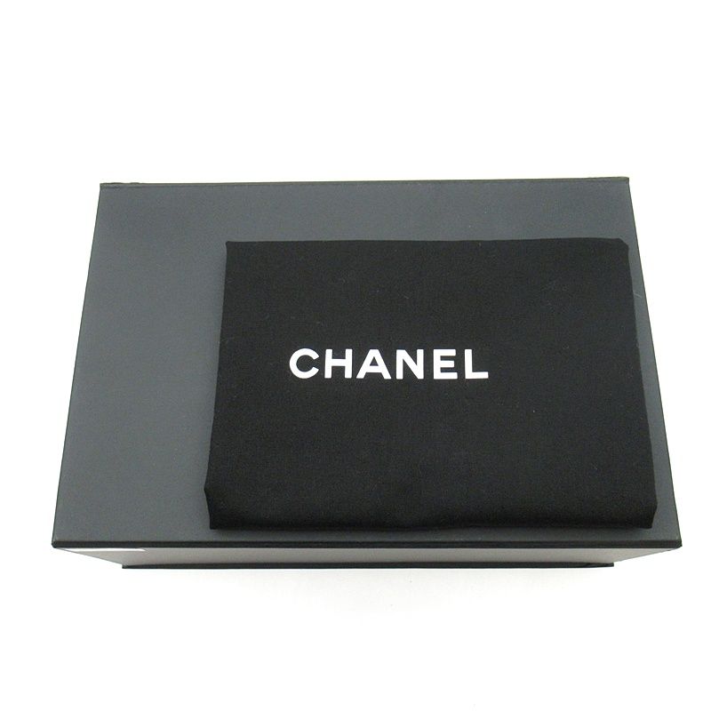 Chanel Quilted Top Handle Flap Bag Lambskin Handbag Black