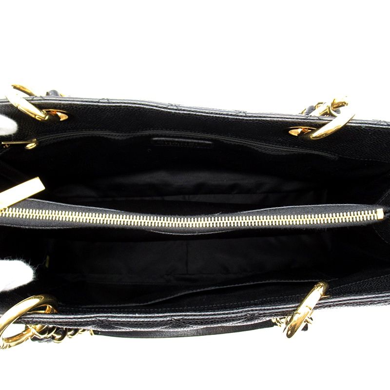 Chanel Grand Shopping Tote GST Caviar Leather Black