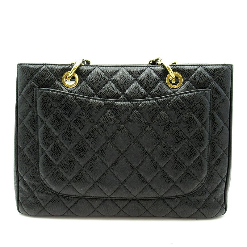 Chanel Grand Shopping Tote GST Caviar Leather Black