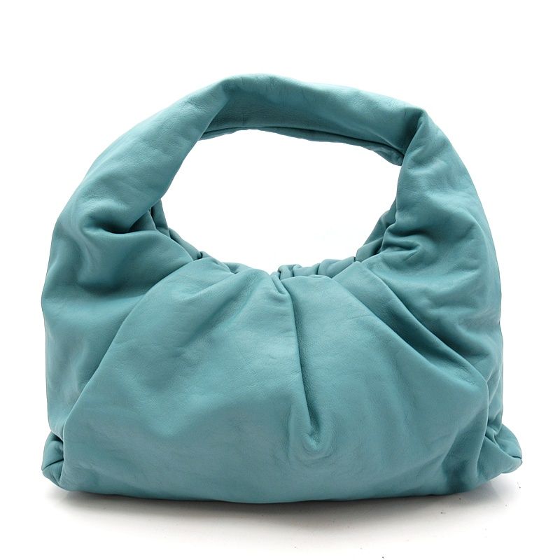 Bottega Veneta the Pouch Shoulder Bag Leather Blue