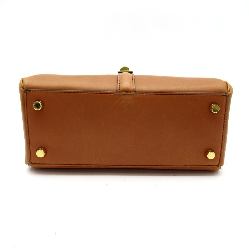 Celine Small 16 Seeds 2-Way Handbag Calfskin Tan