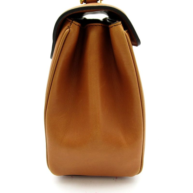 Celine Small 16 Seeds 2-Way Handbag Calfskin Tan