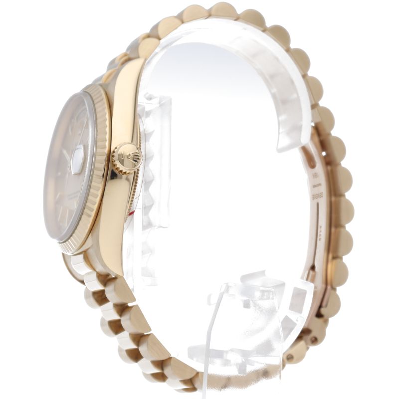Rolex Day Date Watch 18k Yellow Gold Chien Pankara Polished