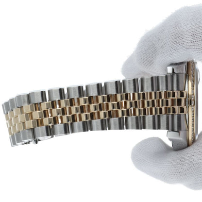 Rolex Datejust 36 Watch Diamond Bezel Computer Dial Overhauled Box Protected