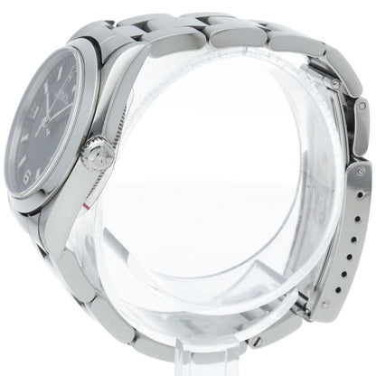 Rolex Oyster Perpetual Boys Watch SS Black Polished