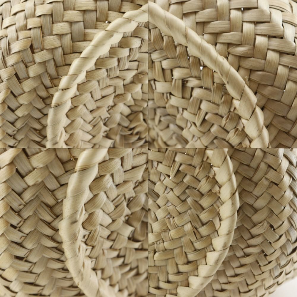 Loewe Basket Raffia Leather Beige Tote