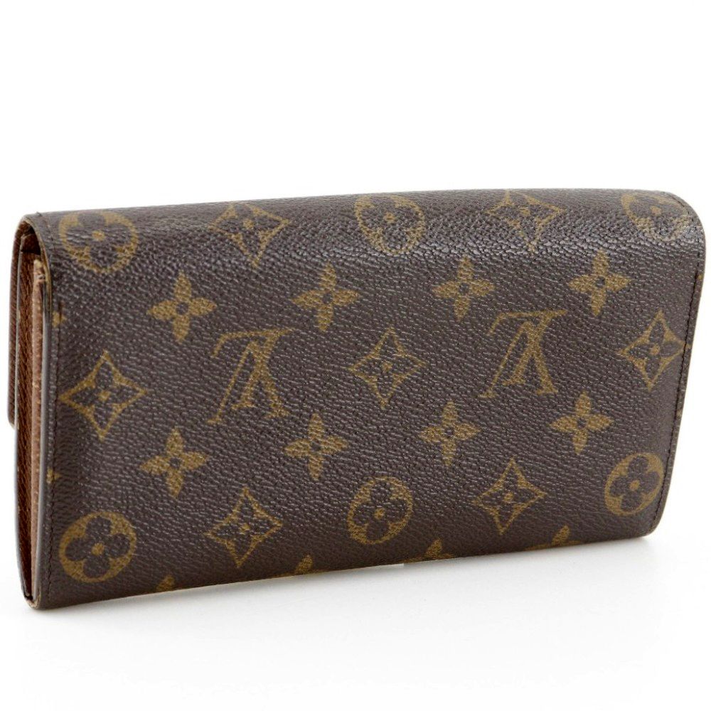 Louis Vuitton Portefeuille Sarah Monogram Canvas Brown Wallet