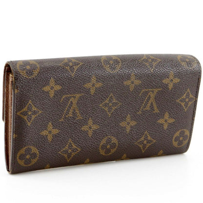 Louis Vuitton Portefeuille Sarah Monogram Canvas Brown Wallet