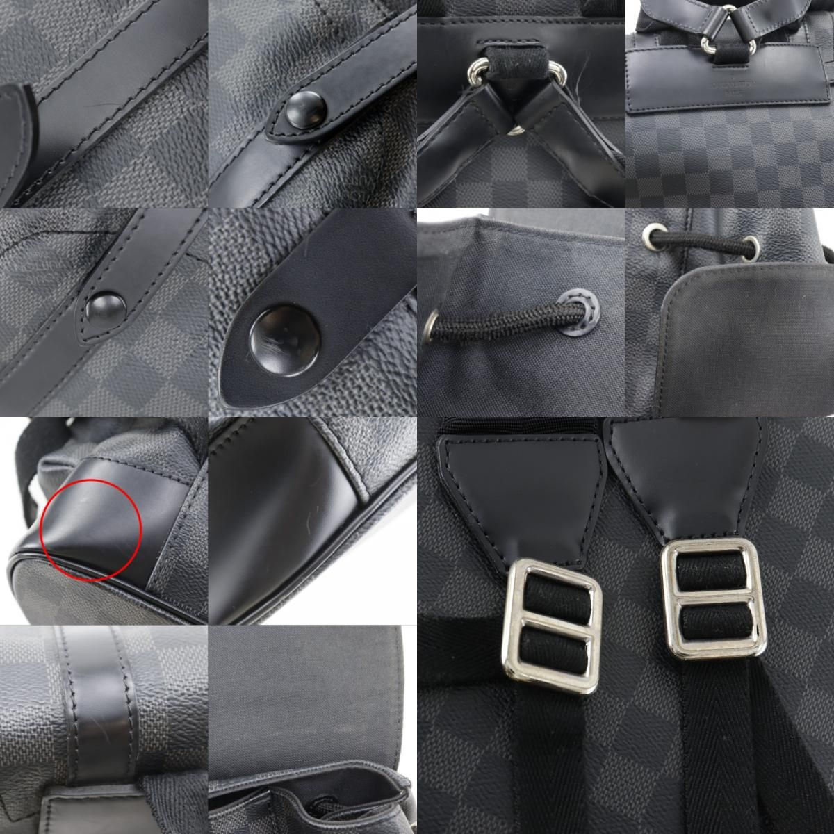 Louis Vuitton Christopher PM Damier Graphite Canvas Black Backpack