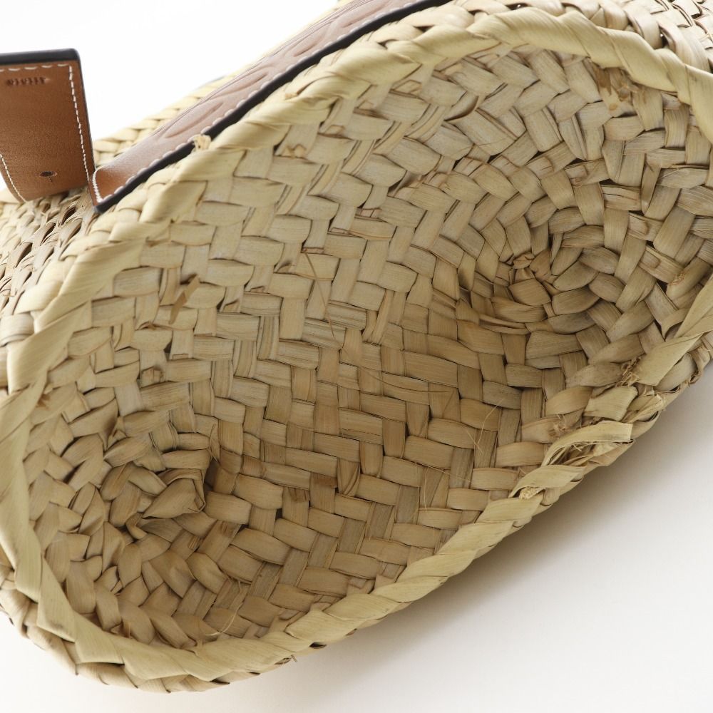 Loewe Basket Bag Small Bag Raffia Leather Beige Handbag
