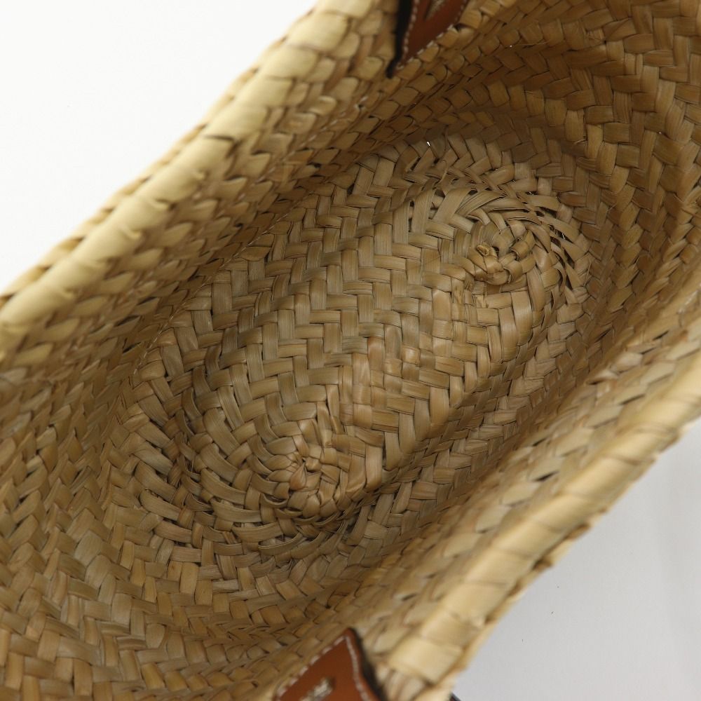 Loewe Basket Bag Small Bag Raffia Leather Beige Handbag