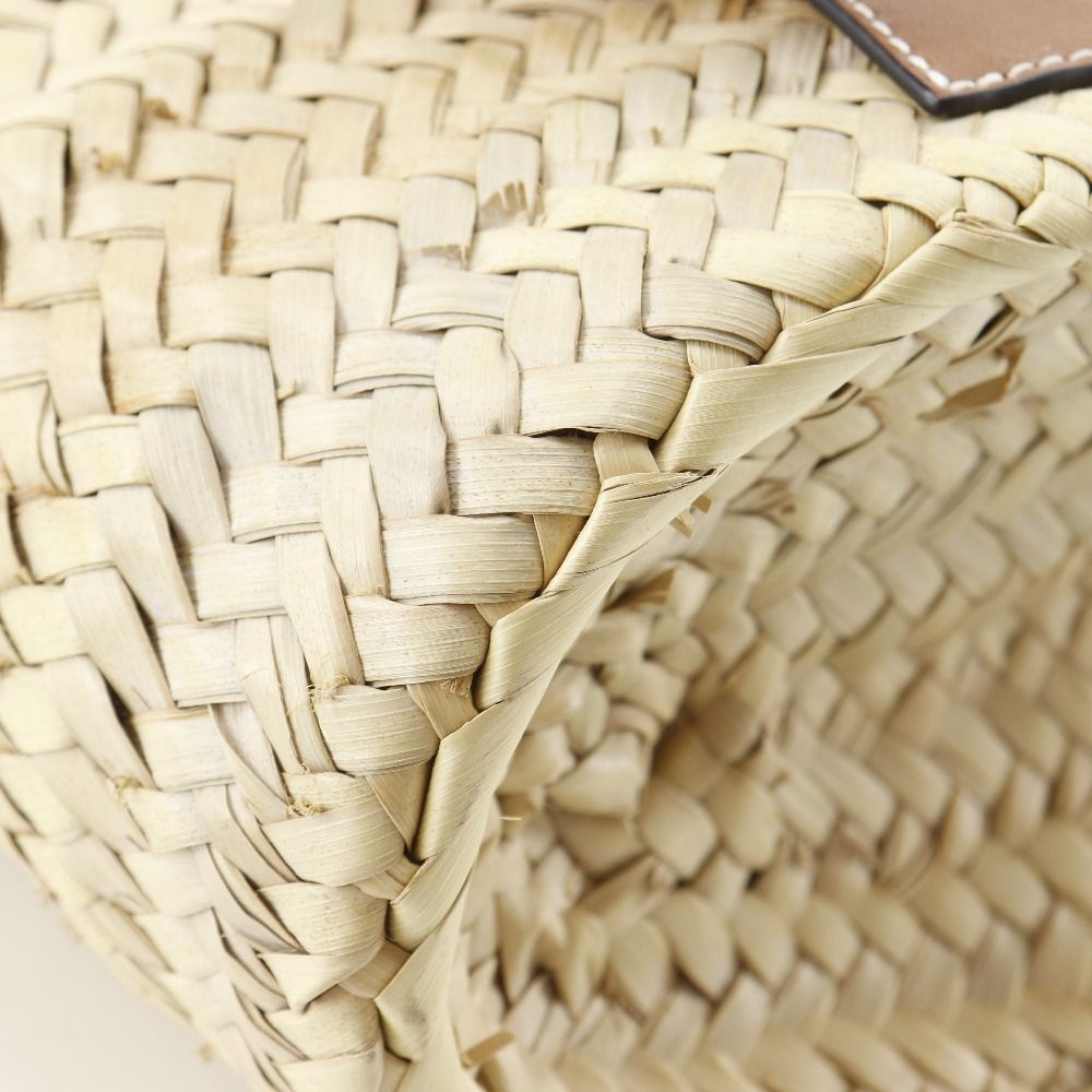Loewe Basket Bag Small Bag Raffia Leather Beige Handbag